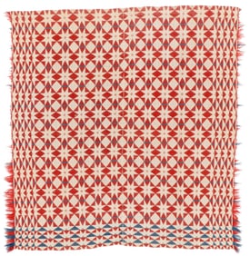 Star and Diamond Coverlet, Early 19th C.