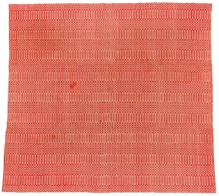Red and White Overshot Coverlet, Early 19th C.
