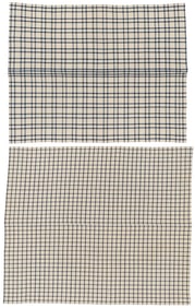 American Homespun Wool Yarn Blankets, Mid 19th C.