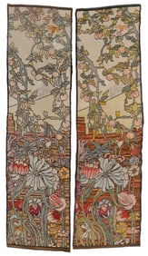 Pair of Arts & Crafts Tapestry Panels, Early 20th C.