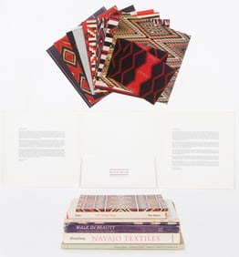 Hirschel & Adler Folk Gallery Exhibition Materials, and Navajo Weaving Reference Books