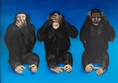 Marco Perego-Saldana (Italian, b.1979) Monumental Painting, 5'10 x 8'4"