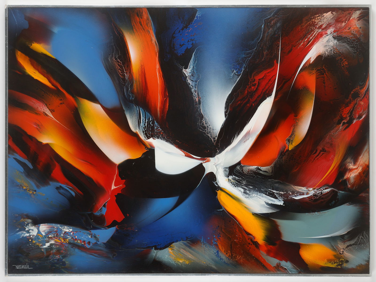 Leonardo Nierman (Mexican, 1932-2023) "Firebird" (1 of 4)