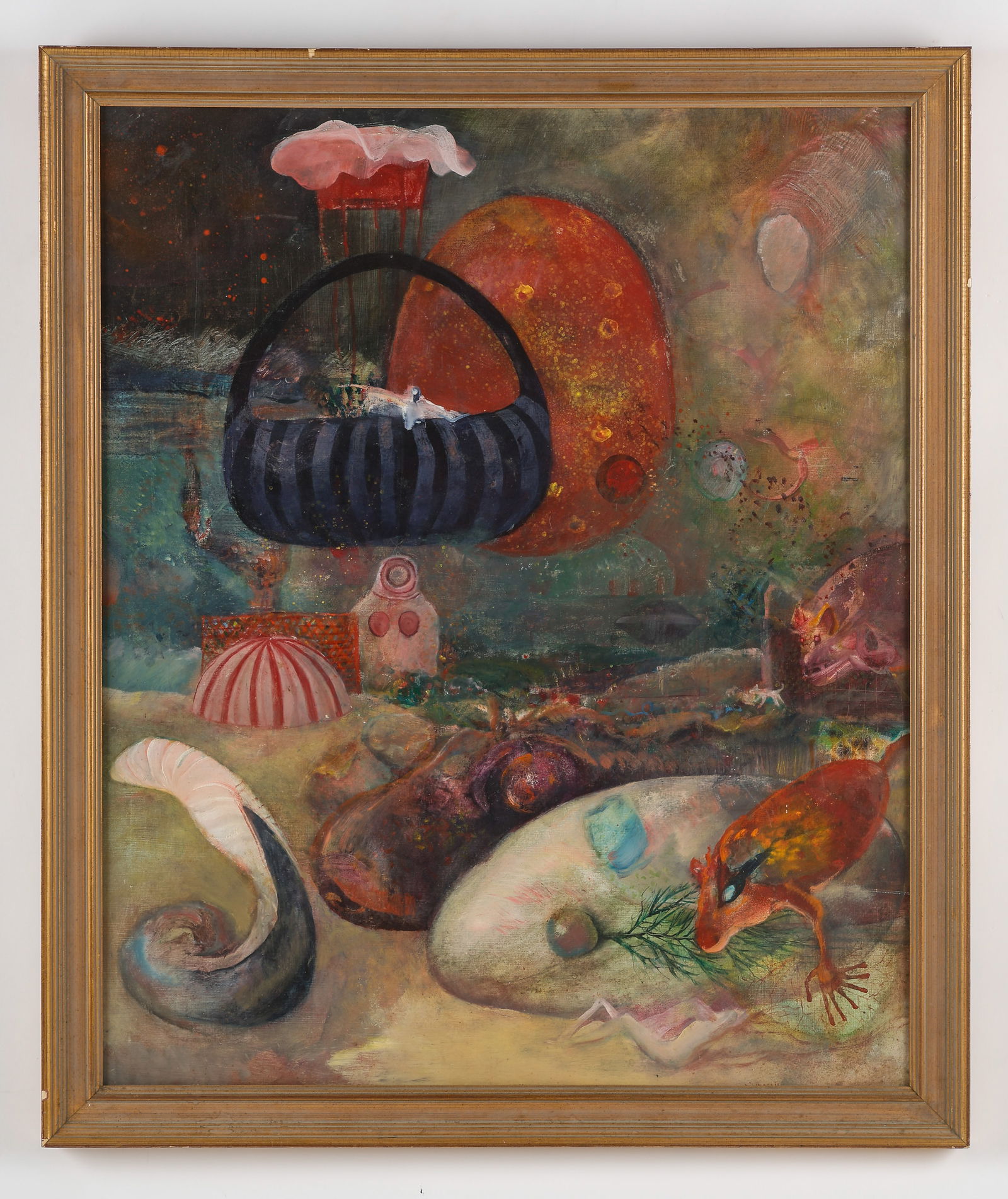 Unknown Artist Surrealist Painting (1 of 3)