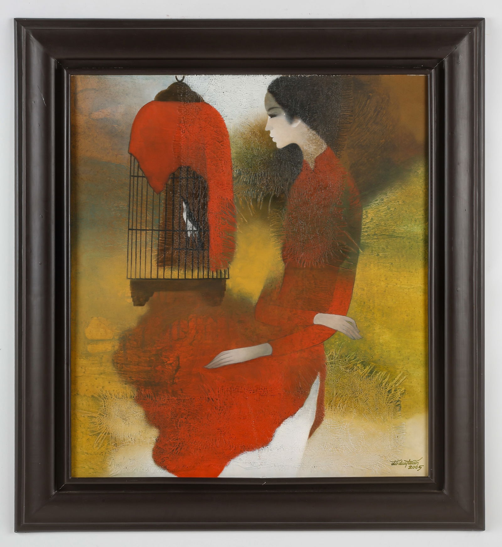 Do Duy Tuan (b. 1954) Lady with Bird Cage, 2005 (1 of 3)