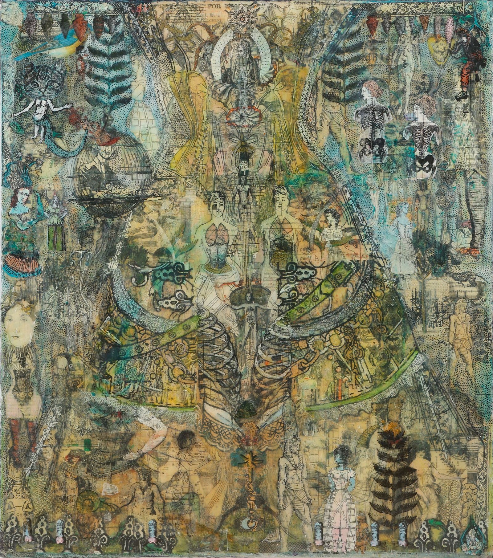 Anne Marie Grgich (American) Corseticus, Folk/Outsider Artist (1 of 5)