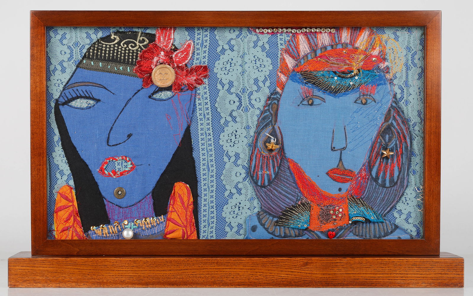Anne Marie Grgich (American) Folk Art Embroidery (1 of 3)