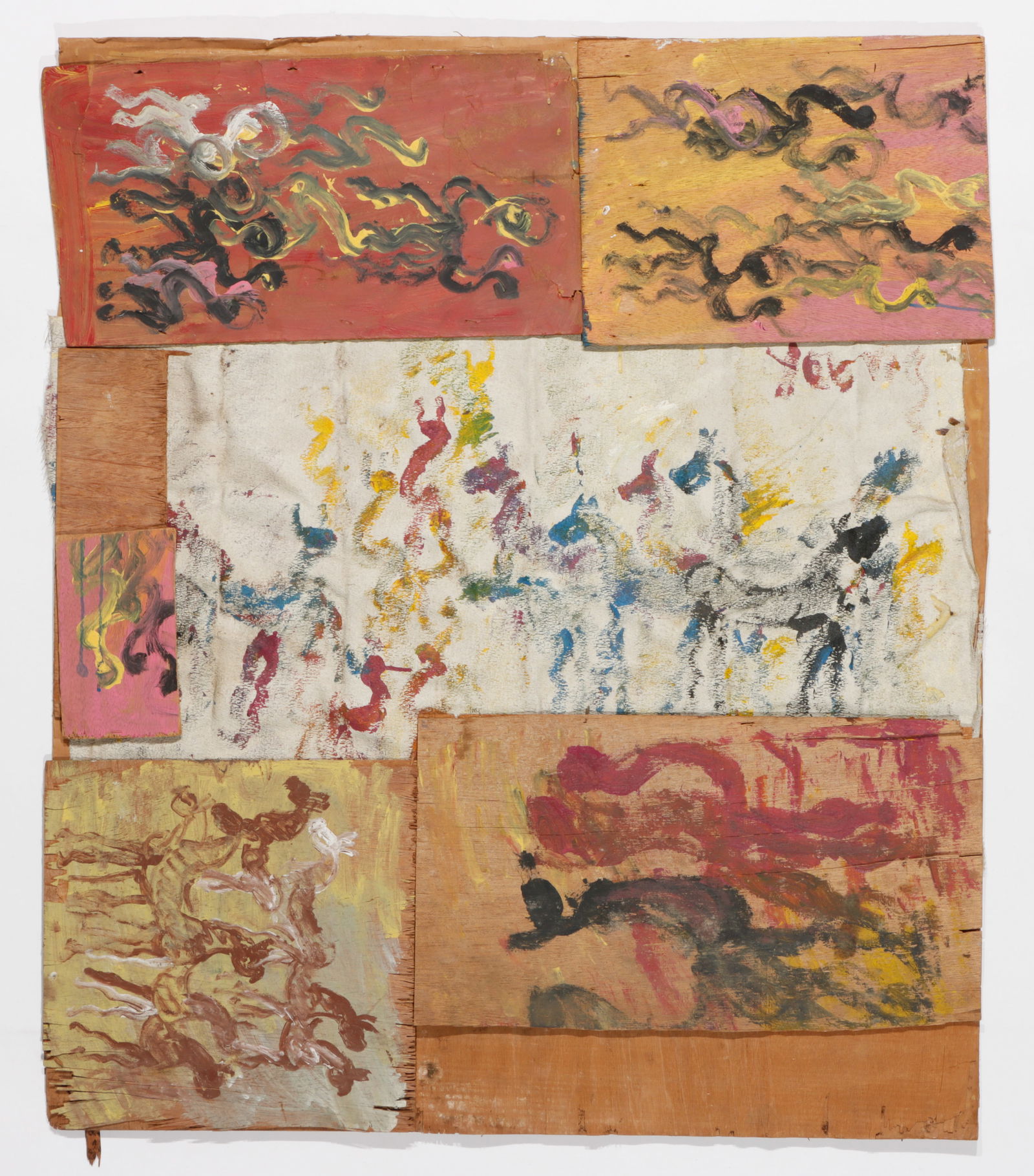 Purvis Young (American, 1943-2010) 36" x 40" (1 of 3)