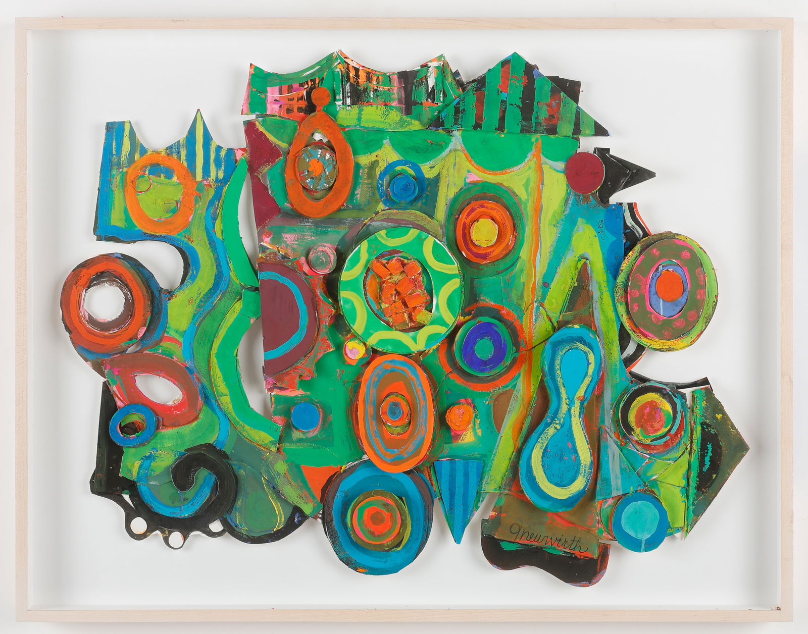 Geraldine Neuwirth (20th c.) Untitled (Green Shape), 2017 (1 of 3)