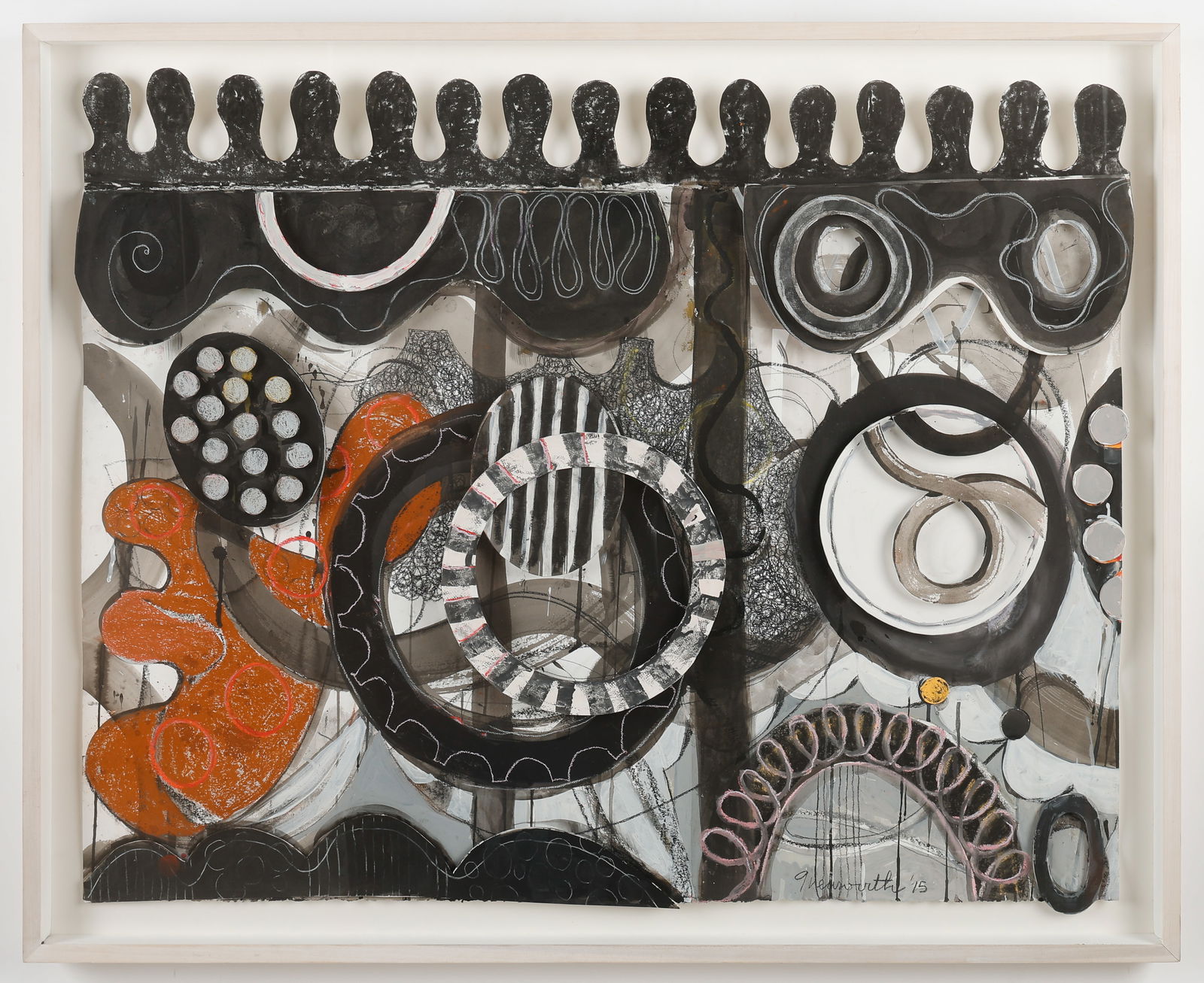 Geraldine Neuwirth (American, 20th/21st c.) Untitled, 2015 (1 of 3)