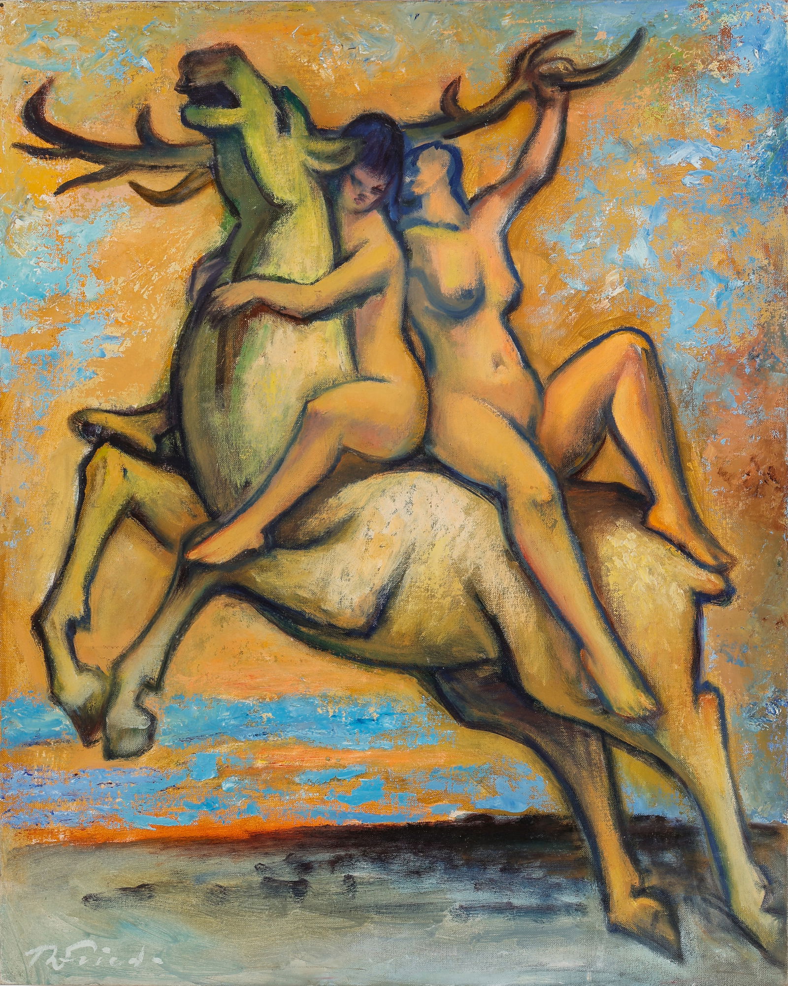 Theodore Fried (Hungarian, 1902-1980) "Space Ride" (1 of 4)