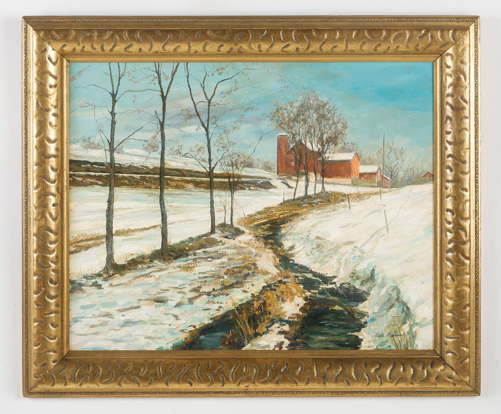 Hilda Karniol (American, 1910-2003) Winter Landscape (1 of 4)