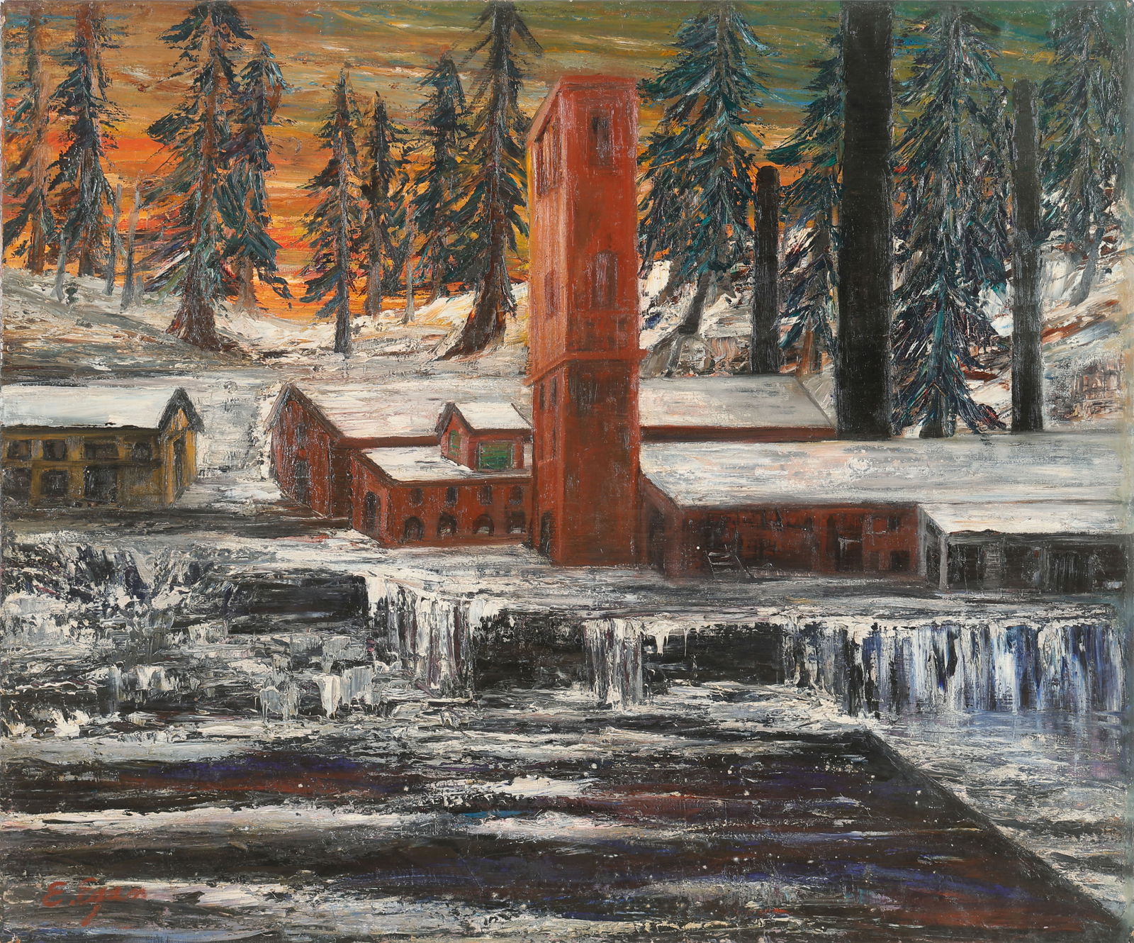 Eloise Egan (American, 1874-1967) Large Painting, 50" x 60" (1 of 5)