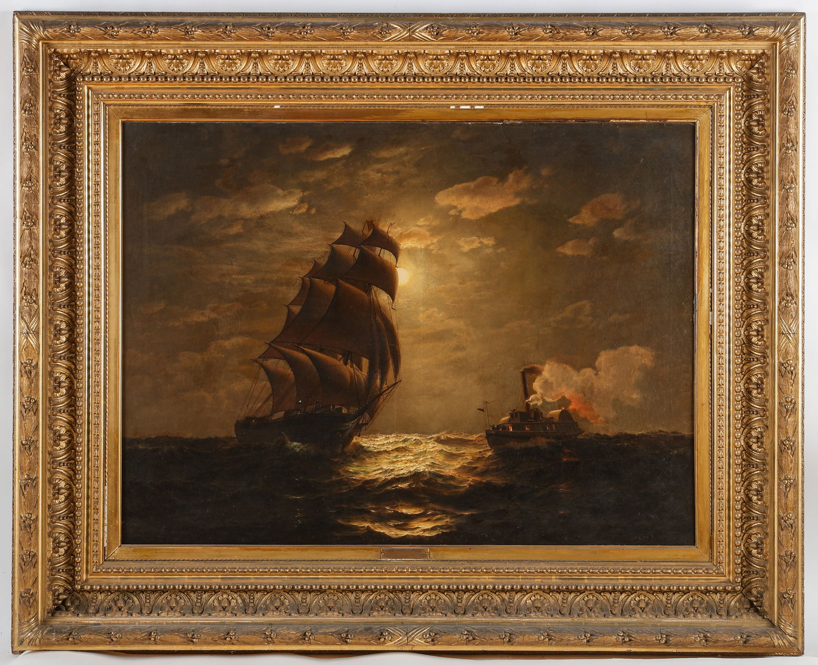 English School Antique Nautical Maritime Painting (1 of 2)