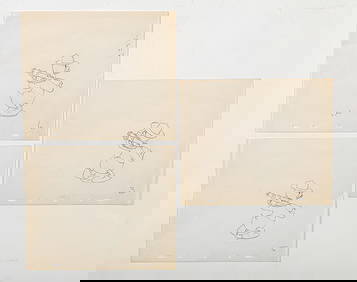3 Original Donald Duck Animation Production Drawings (1 of 5)