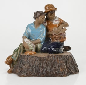 Chinese Cultural Revolution Ceramic Figural Group