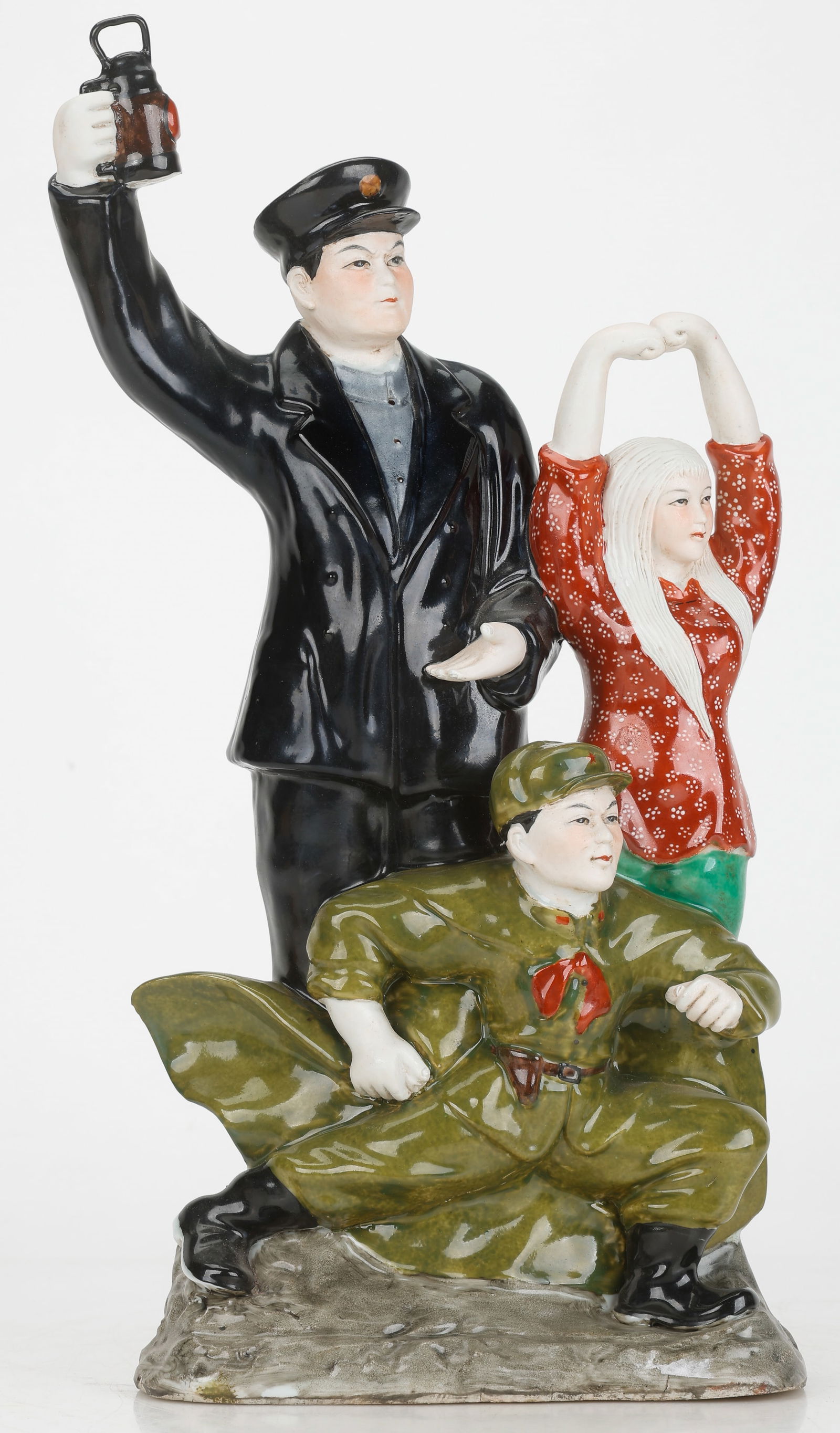 Chinese Cultural Revolution Ceramic Figural Group (1 of 6)