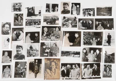 Collector's Lot Of 49 Photographs Of Chairman Mao