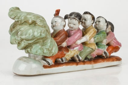 Great Leap Forward Children Ceramic Group