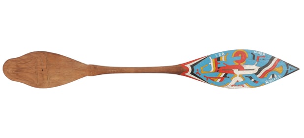 Painted Paddle, Aluku (Maroon) People, Surinam