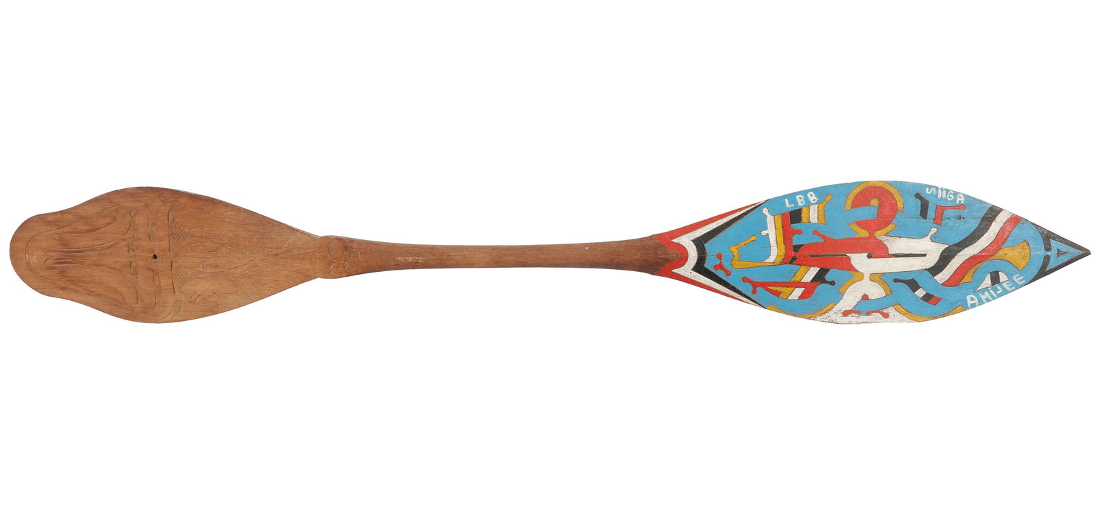 Painted Paddle, Aluku (Maroon) People, Surinam (1 of 4)