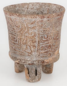 Pre-Columbian Tripod Vessel, Mexico, 550 CE - 950 CE