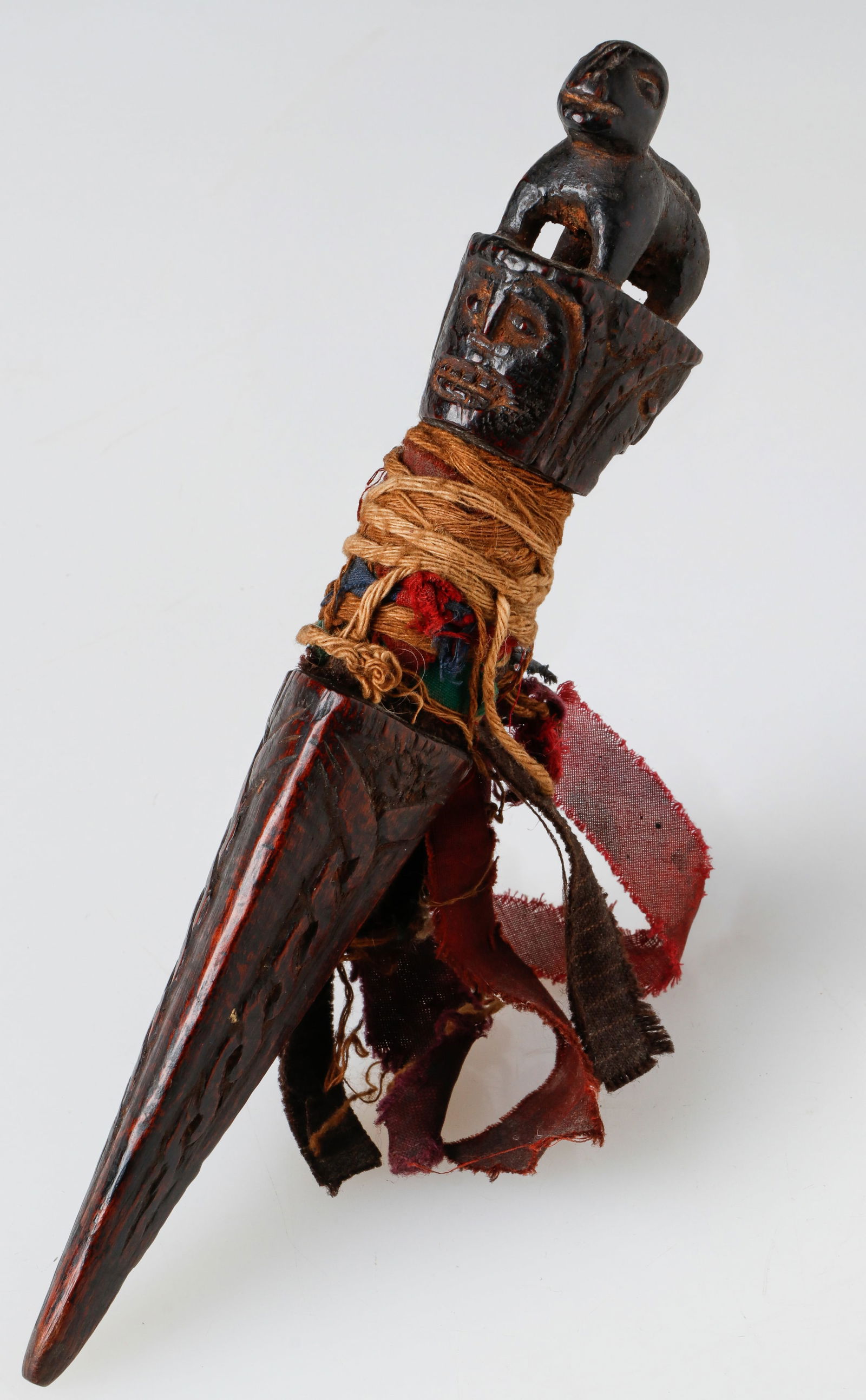 A Beautiful Old And Well Used Wooden Tibetan Phurba (1 of 5)