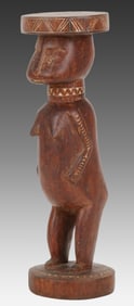 Older Massim Carved Figure, PNG