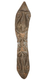 Large Double-Headed Initiation Piece, Middle Sepik, PNG