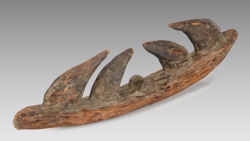 Rare Archaic / Primitive Bahinemo Gara Hook Carving Hunstein Mountains, PNG