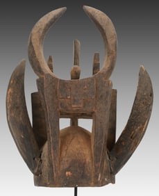 Old And Rare Northern Tussian Or Siemu Kable Mask, Burkina Faso