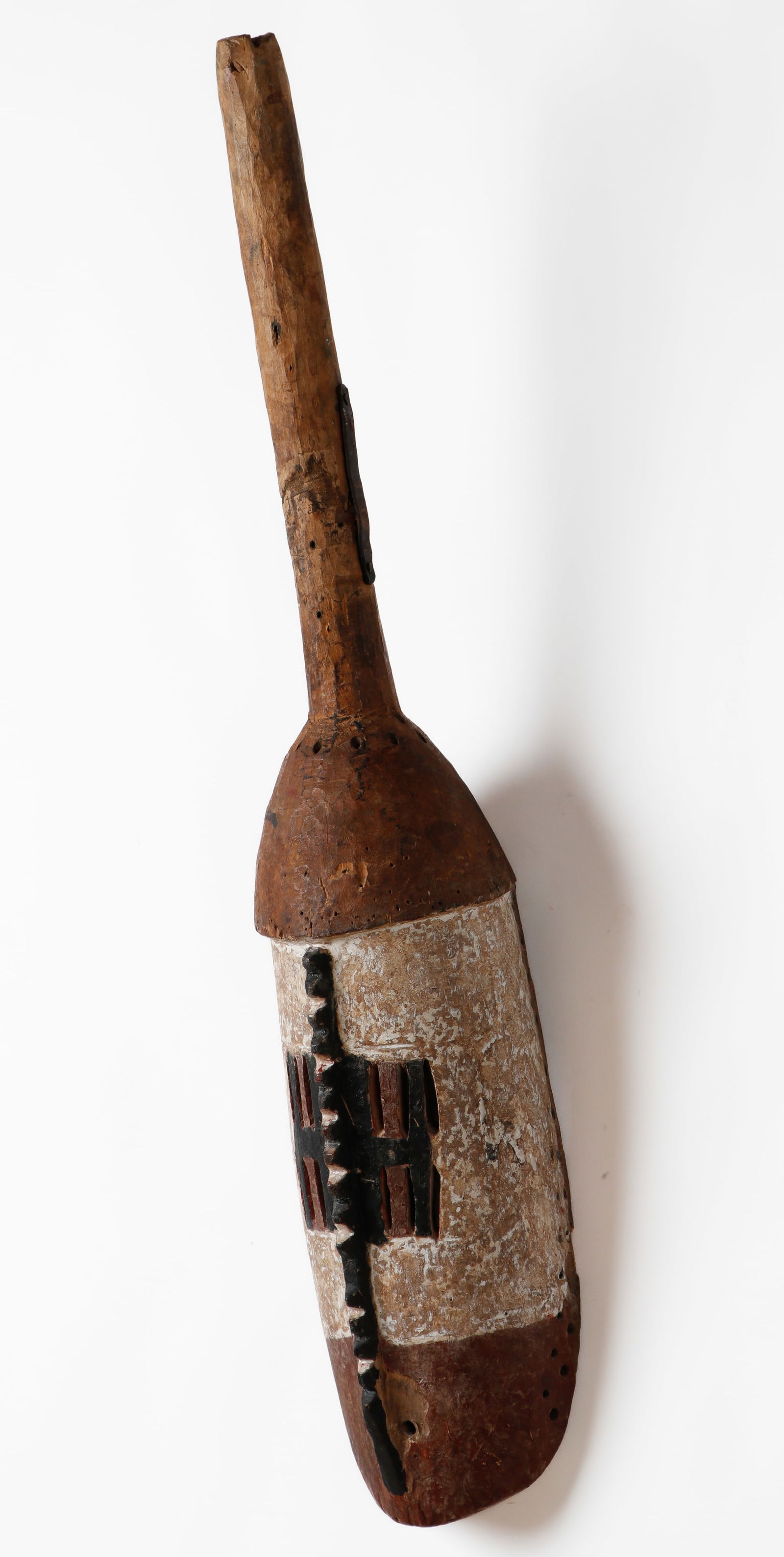 African Mossi Bolsa Mask, Burkina Faso: African Mossi Bolsa Mask, Burkina Faso. Carved wood and pigments. Size: 41.5'' x 7'' x 7'' (105 x 18 x 18 cm). Provenance: Property from the Estate of Pulitzer Prize-winning American playwright Edward