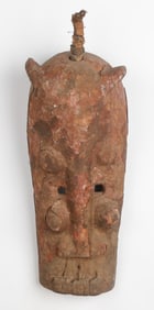 Grebo Mask With Sacrificial Encrustation