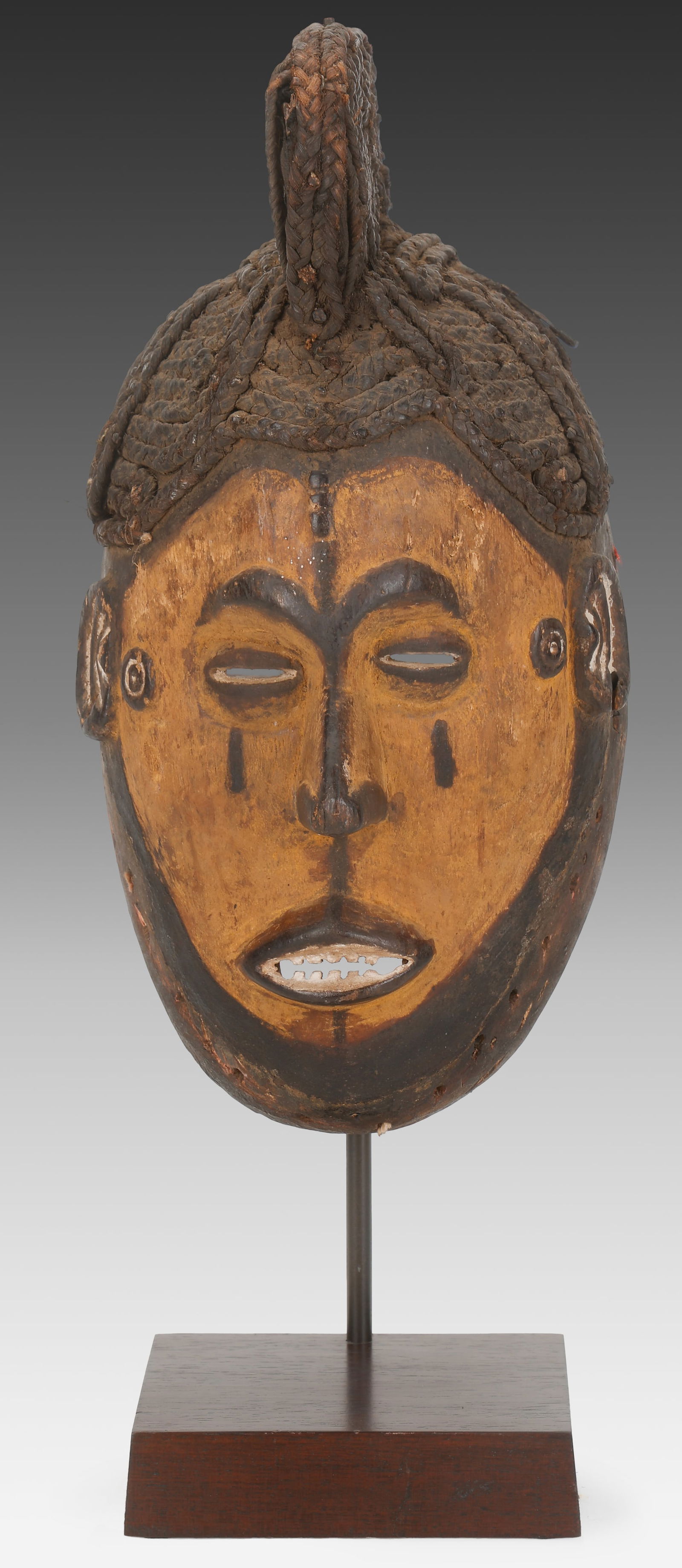 Igbo Mask With Wood And Fiber, 1970s (1 of 5)