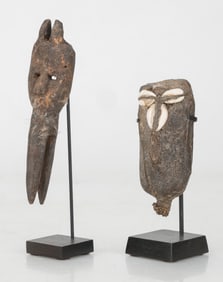 2 Empowered Ma Go (Passport) Masks, West Africa