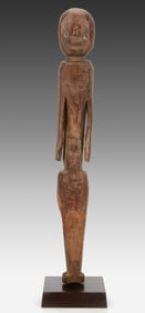 Dense Hardwood Monopod Figure