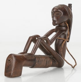 Chokwe Figural Pipe, Angola, DRC Or Zambia