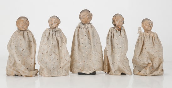 Family of Dressed Fon Hovi Sacred Dolls, Benin