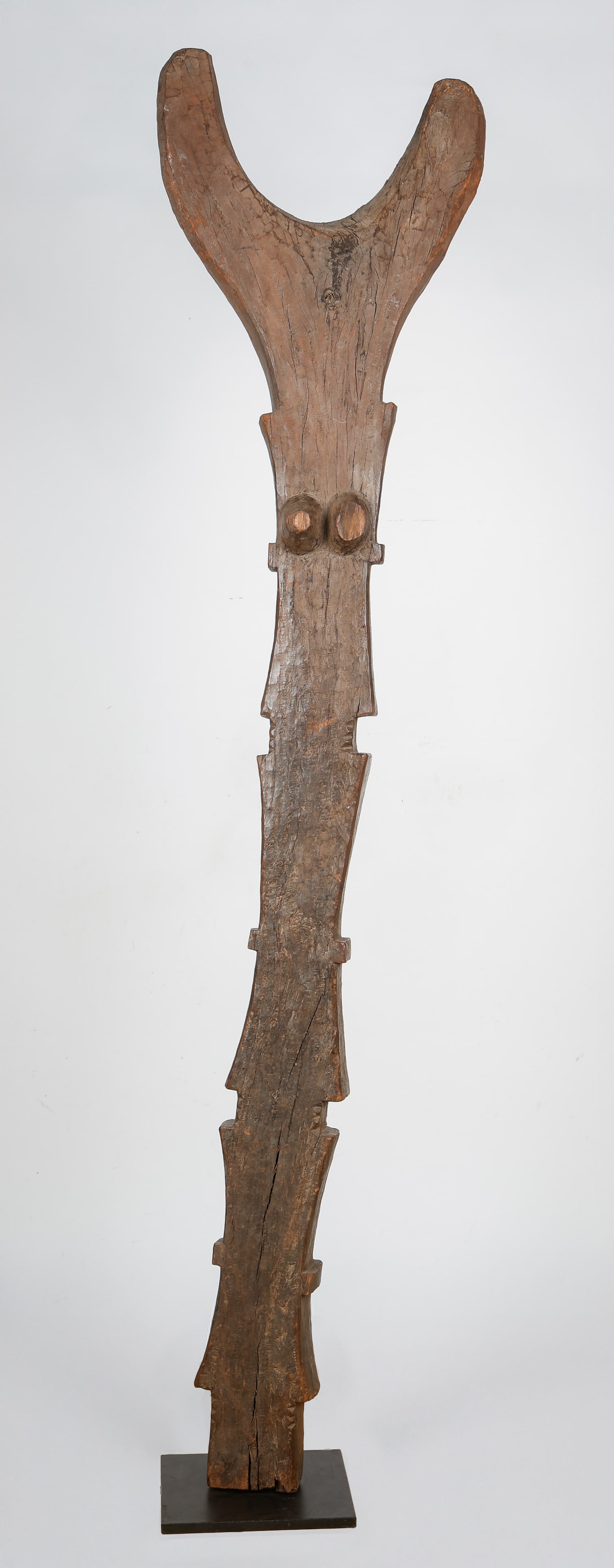 African Bobo Ritual Post, Burkina Faso, H: 7'6" (1 of 5)