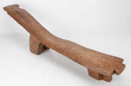 African Gurunsi 3-Legged Stool Recliner, Burkina Faso