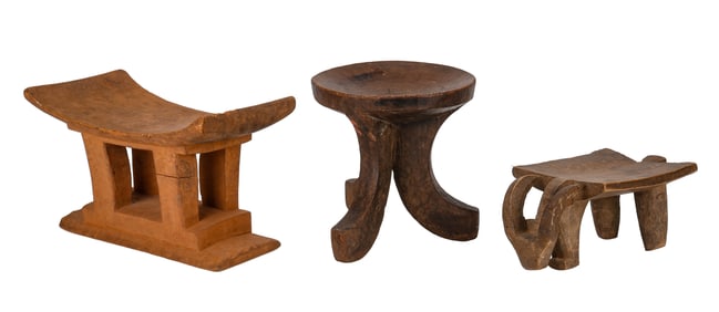 3 African Stools