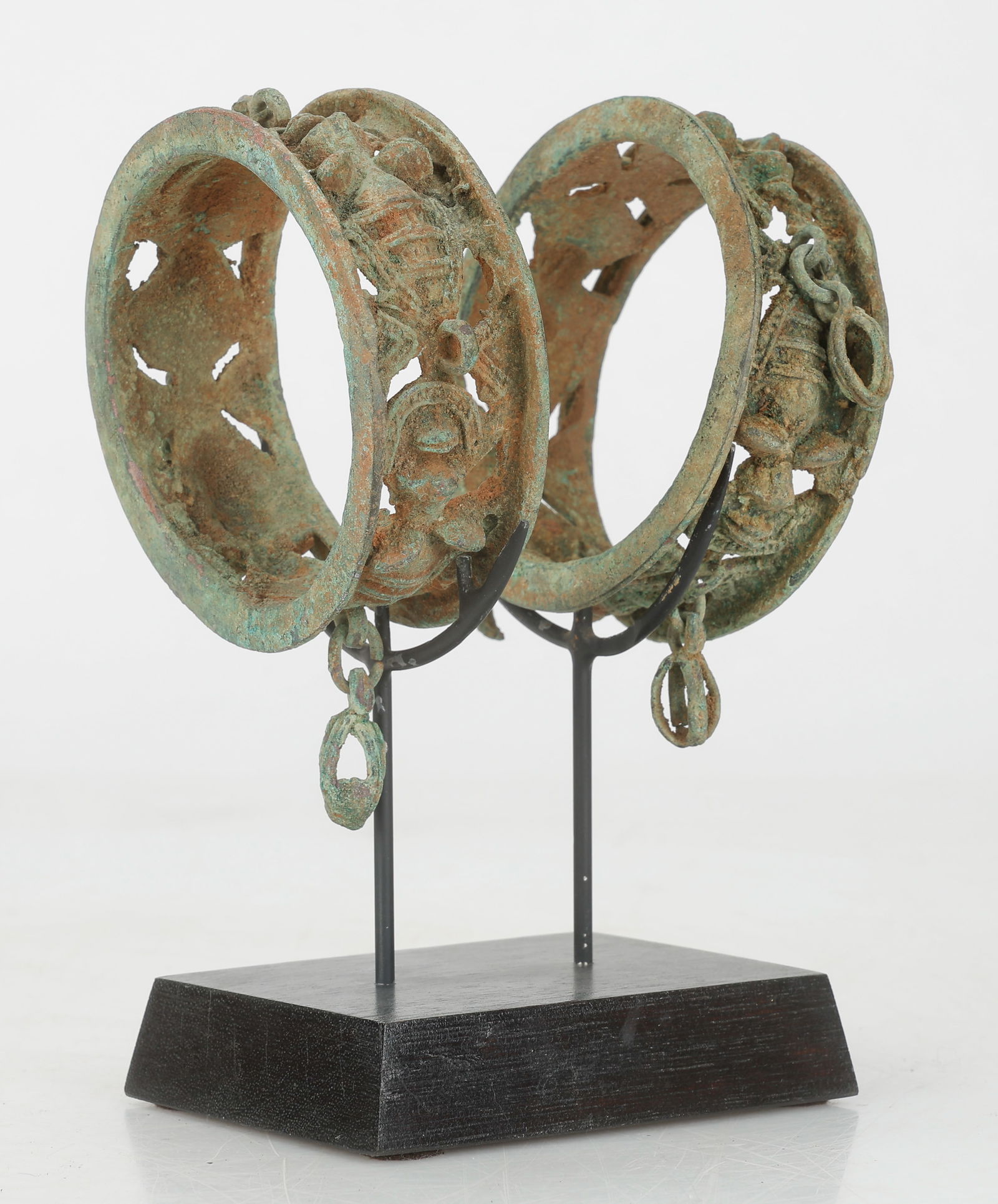 Pair of Centuries Old Yoruba Ogboni Bracelets, Nigeria (1 of 5)