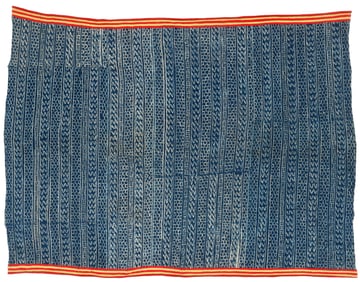 Large Bamileke Chief's Ndop Prestige Cloth, Cameroon, Early-Mid 20th C.