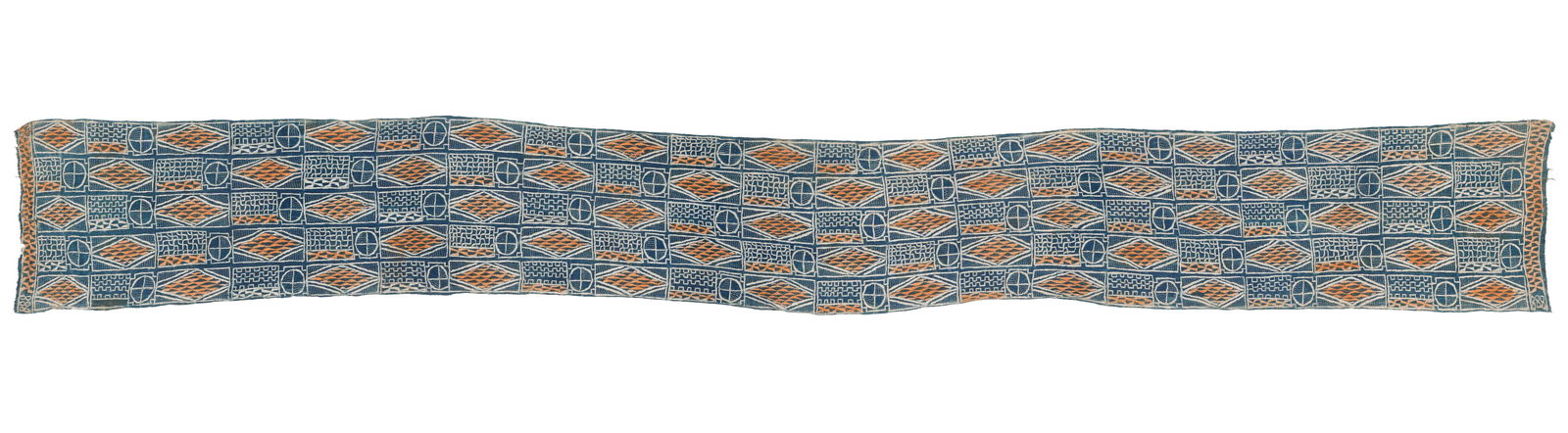 Massive Bamileke Chief's Ndop Prestige Cloth, Cameroon, Early-Mid 20th C. (1 of 9)