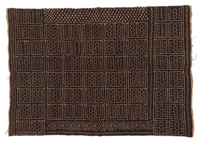 Fine Bogolanfini Mud-Resist Dyed Cloth, Bamana, Mali, 1960s