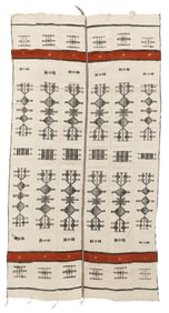 Fulani Stripwoven Wool Blanket Khasa, Mali, West Africa