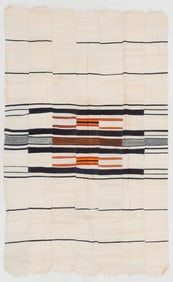 Hausa Luru Strip-Woven Blanket, Nigeria, 1980s