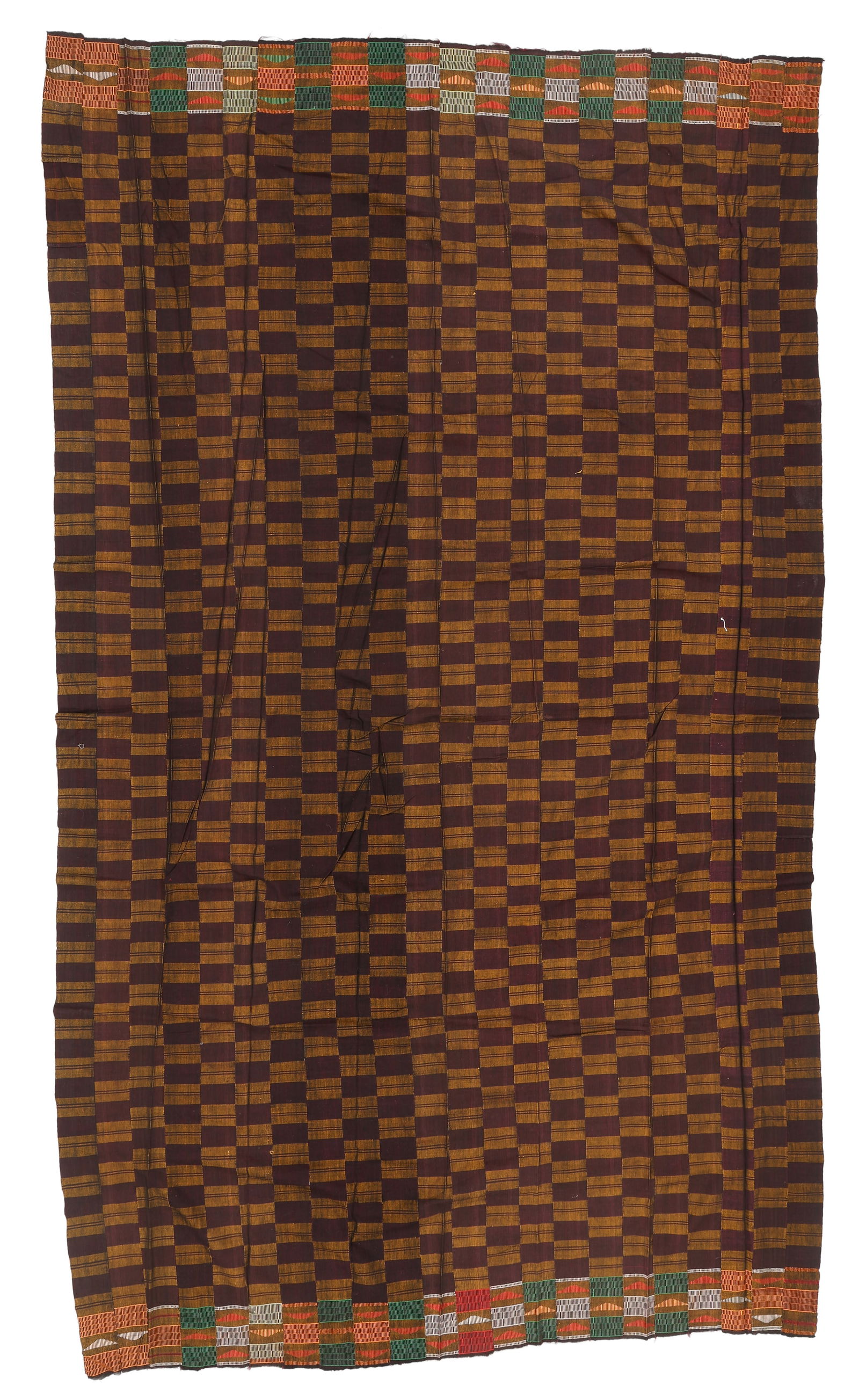 Ewe "Takpekpe Anloga" Men's Cotton Wrapper, Ghana (1 of 4)