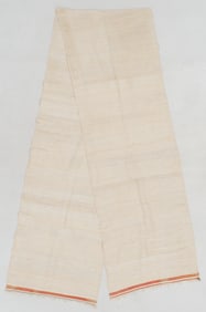 African Long Cotton Shawl, 2'2'' x 13'2''