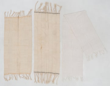 Three Yoruba or Related Cotton Shawls, Nigeria